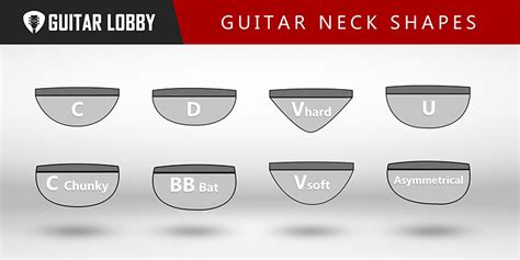 Guitar Neck Shapes Explained: The 8 Most Common Types (2023) - Guitar Lobby