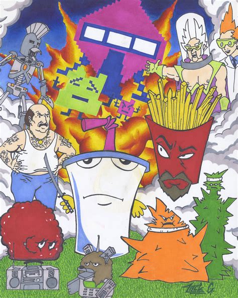 Download Aqua Teen Hunger Force Characters Wallpaper | Wallpapers.com