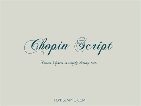 Chopin Script Font Free Download - Fonts Empire