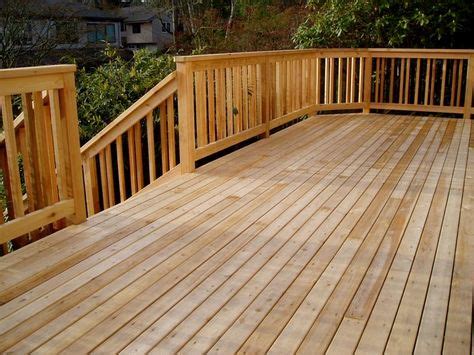 staggered lay western red cedar deck | Red cedar deck, Patio design ...