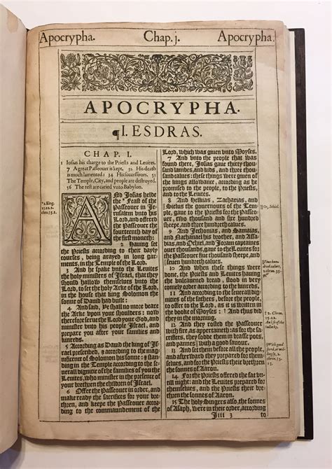 [COMPLETE BOOKS OF THE APOCRYPHA]. [The Holy Bible: conteyning the Old ...