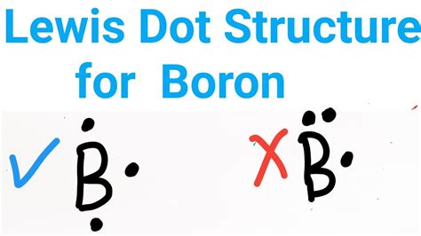 Lewis Dot Structure for Boron||How do you draw the Lewis Dot structure ...