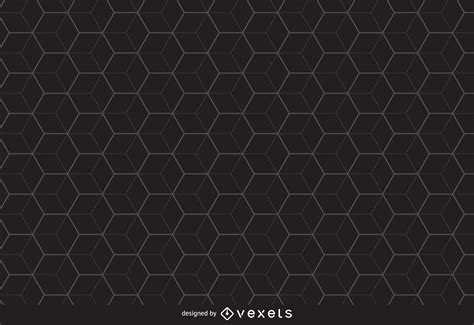 Linear Hexagon Pattern Background Vector Download