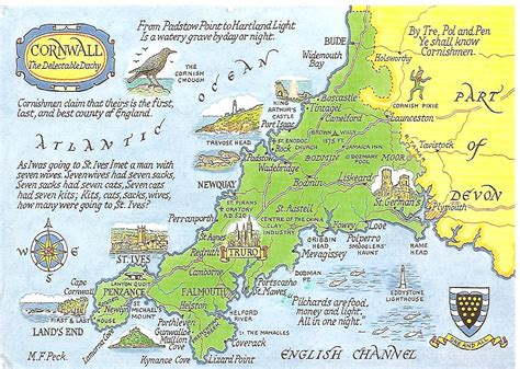 MY POSTCARD-PAGE: GREAT BRITAIN ~Cornwall-map~