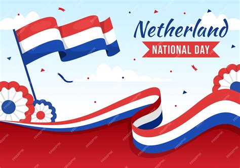 Premium Vector | Happy Netherland National Day Vector Illustration with ...