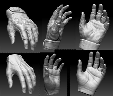 Drawing Clothes, Zbrush, Sculpting, Gloves, Clay, Human Anatomy, Alpha ...