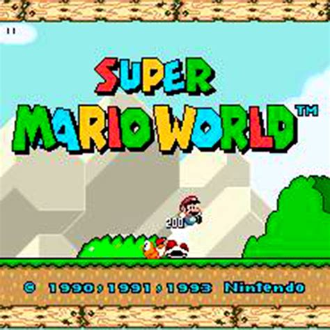 Super Mario World SNES Super Nintendo Game