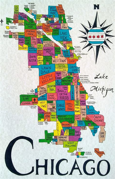 Printable Chicago Neighborhood Map - Printable Templates