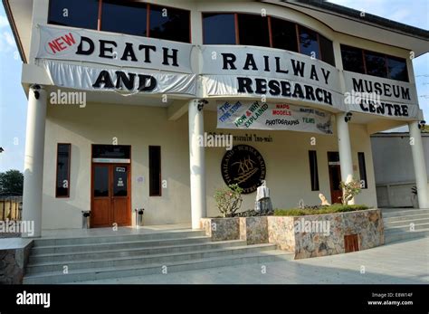 KANCHANABURI, THAILAND: Facade of the fascinating Death Railway Museum ...