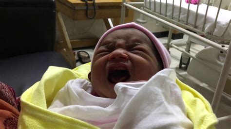 First Cry - Newborn Baby Crying Just after Being Born - YouTube