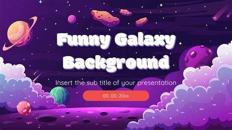 Funny Galaxy Background Google Slides and PowerPoint Template