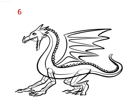 Dragon Drawing Ideas » How to draw a Dragon