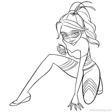 Miraculous Ladybug Coloring Pages Queen Bee - XColorings.com | Ladybug ...