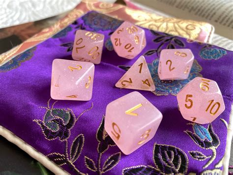 PINK SUGAR DnD Dice Set, for Dungeons and Dragons Rpg, D&D polyhedral ...