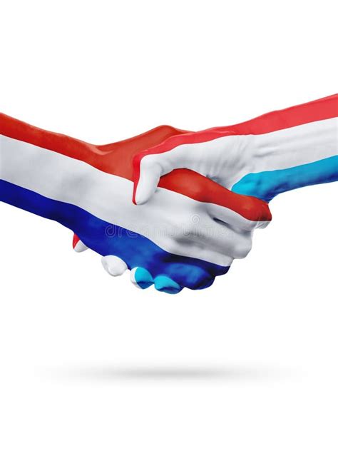 Flags Of Luxembourg And Netherlands Stock Photo - Image of delegation ...