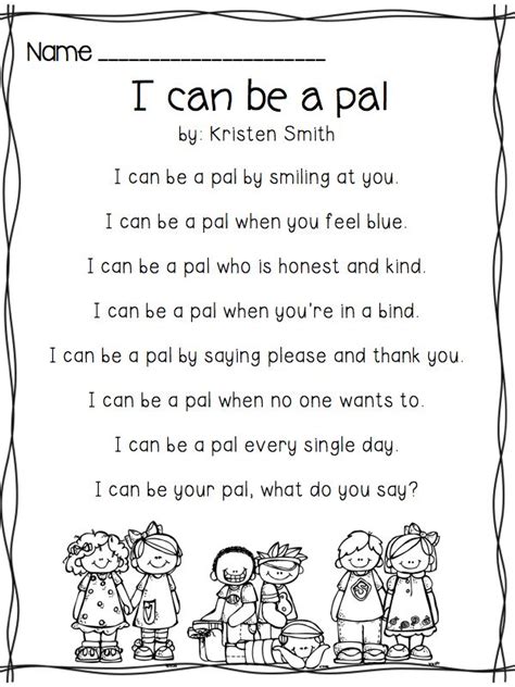 125 best poems for kindergarteners images on Pinterest