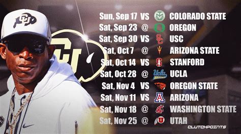 Colorado Buffs Football Schedule 2024 - Wilow Petrina