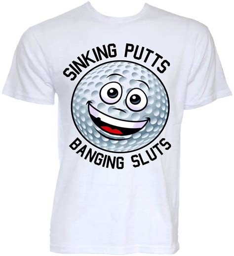 MENS FUNNY COOL NOVELTY GOLFer BALL SLOGAN JOKE RUDE GOLFING T SHIRTS ...