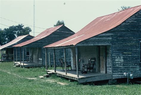 Slave cabins near Oak Alley plantation, Louisiana, 1961 | Flickr