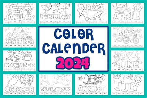 Printable Calendar 2024 For Kids