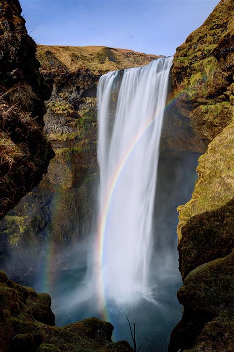 Rainbow Waterfall Skogafoss Iceland Photograph by Sanket Sharma