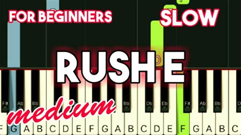 RUSH E | SLOW + MEDIUM TUTORIAL Acordes - Chordify