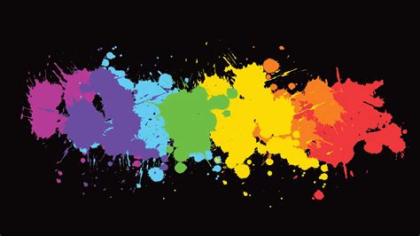 Rainbow Ink Splatter Background in Illustrator, SVG, JPG, EPS, PNG ...