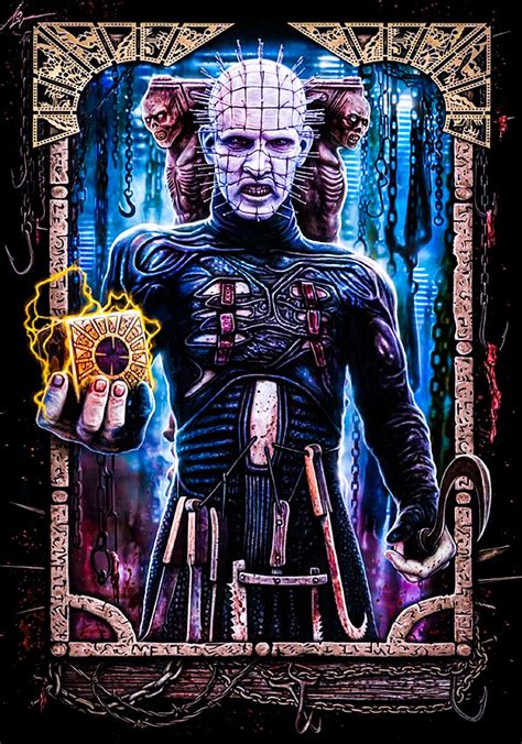 Artwork 'Pinhead of Hellraiser' by Christopher Lovell. http://www ...