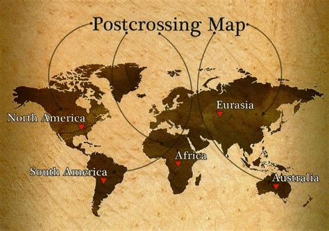 My Favorite Views: Postcrossing Map of the World