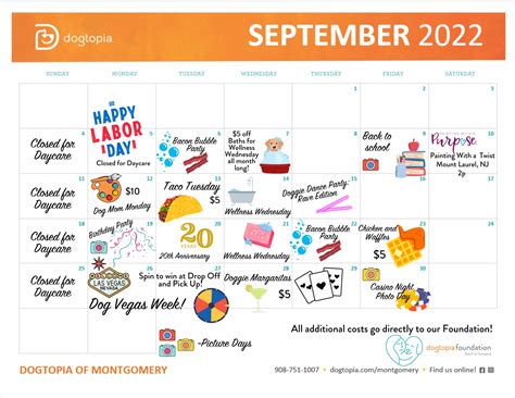 September Events Calendar - Montgomery