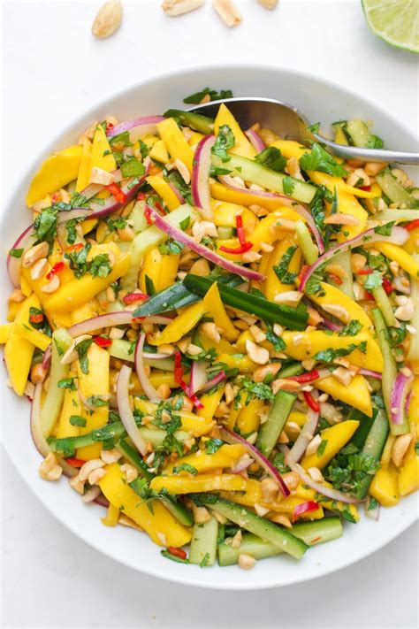 Spicy Thai Mango Salad (ready in just a few minutes!)