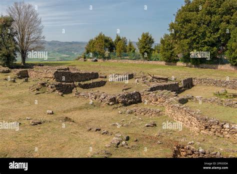 Etruscan Acropolis in Volterra, Italy Stock Photo - Alamy