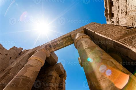 antique columns in a karnak temple in luxor 3027688 Stock Photo at Vecteezy