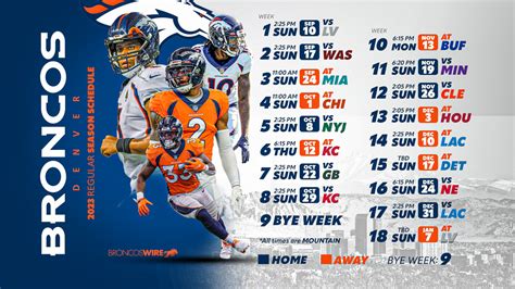 Denver Broncos 2023 Wallpaper Schedule - Yahoo Sports