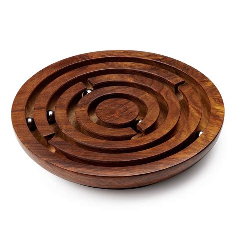 Wooden Labyrinth Game | Marble Maze Puzzle | UncommonGoods