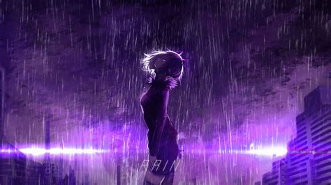 Purple Rain | Cool Anime Purple Wallpapers