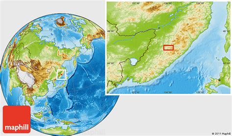 Physical Location Map of Vostok