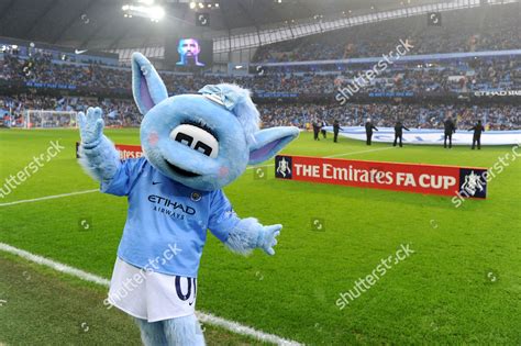 Manchester City Mascot Moonbeam Poses Front Editorial Stock Photo ...