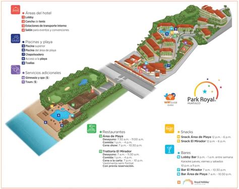 Resort Map | Park Royal Beach Huatulco | Huatulco, Mexico