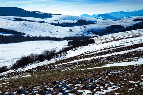 Melting snow on a winter landscape 2176754 Stock Photo at Vecteezy