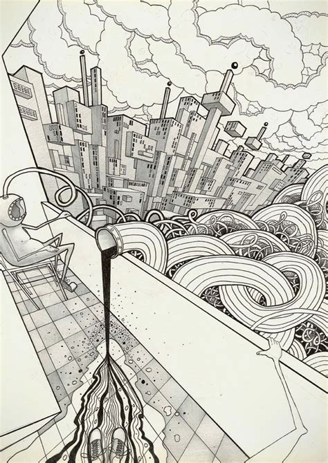 Living in a linear perspective by Vsevolod Volkov, via Behance ...