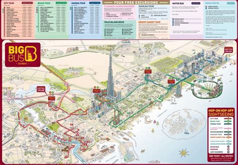 the big bus map is shown in red