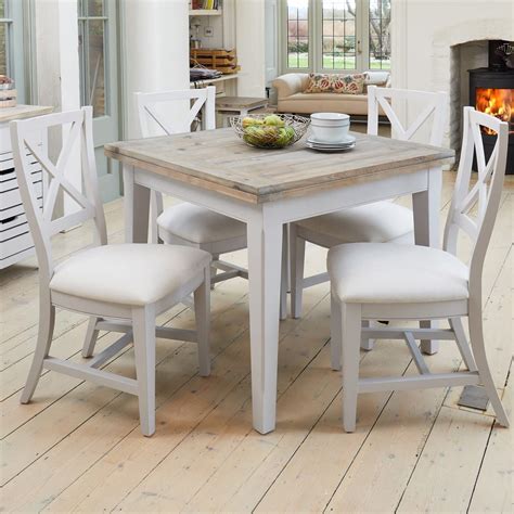 Square Extendable Dining Table Set