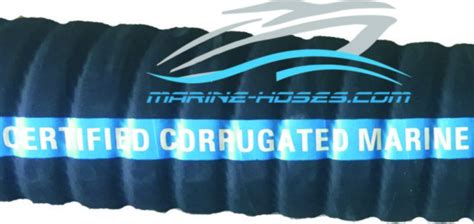 1 3/4" inch ID 252 Series Certified Marine Wet Exhaust Hose Corrugated ...