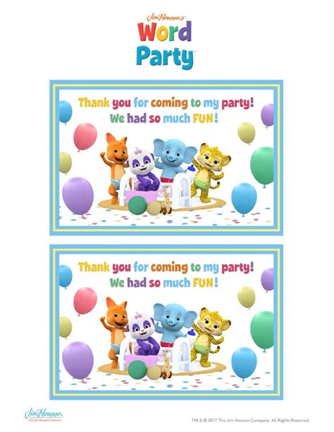 Host a Word Party themed Party! — Jim Henson's Family Hub