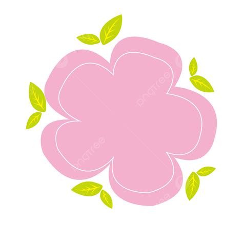 Pink Flower Border Vector Design Images, Pink Flower Border, Frame ...