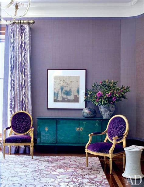 Bold choice of purples and teal. | Purple living room, Interior, House ...