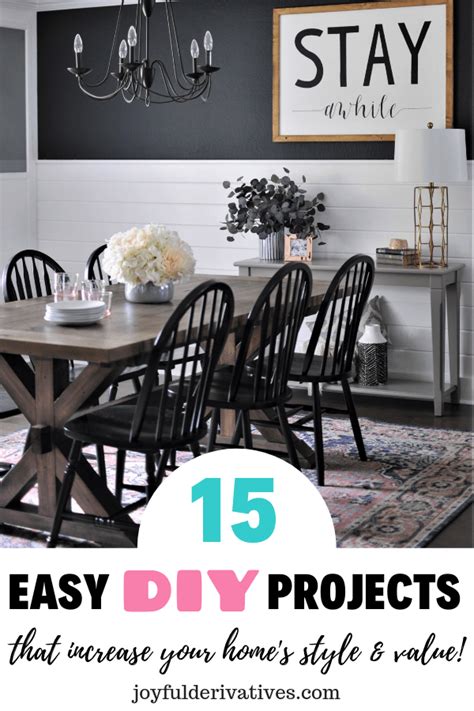 Easy DIY Projects for Home Improvements - Joyful Derivatives