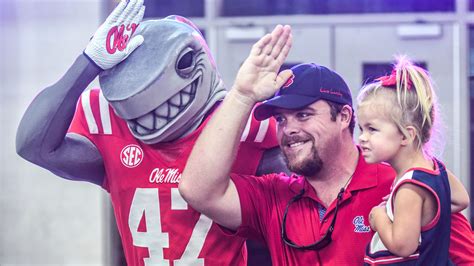 Ole Miss unveils its Landshark mascot at Meet the Rebels Day