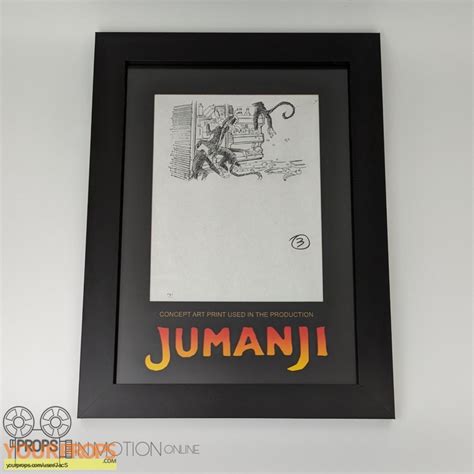 Jumanji Concept art print original prod. material